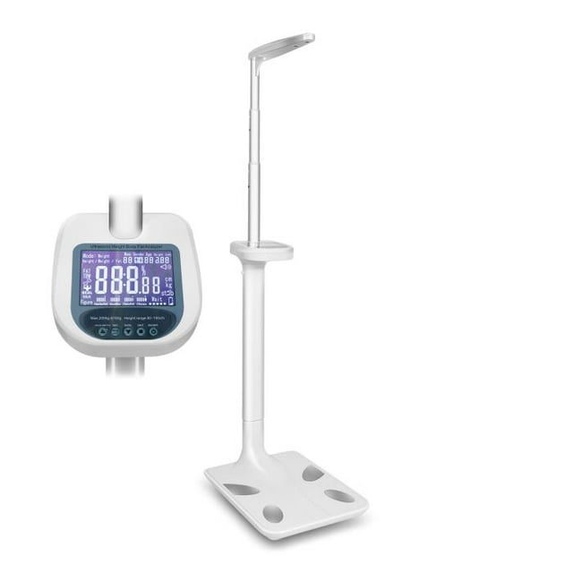 Professional Digital Weight and Height Scale,  2.7-6.8 ft Height Range, for Measuring Weight, Height, Obesity, BMI,
