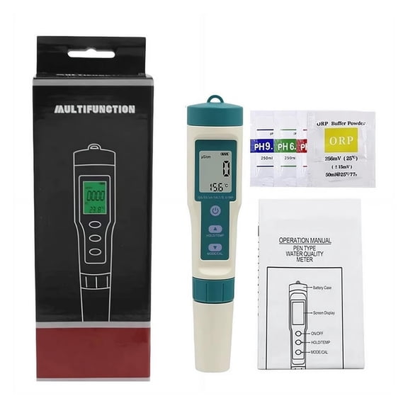 Professional Digital pH ORP TDS Temp Tester, 4-in-1 Water Quality Pen, Backlight Water Quality Meter ,Easy to Use