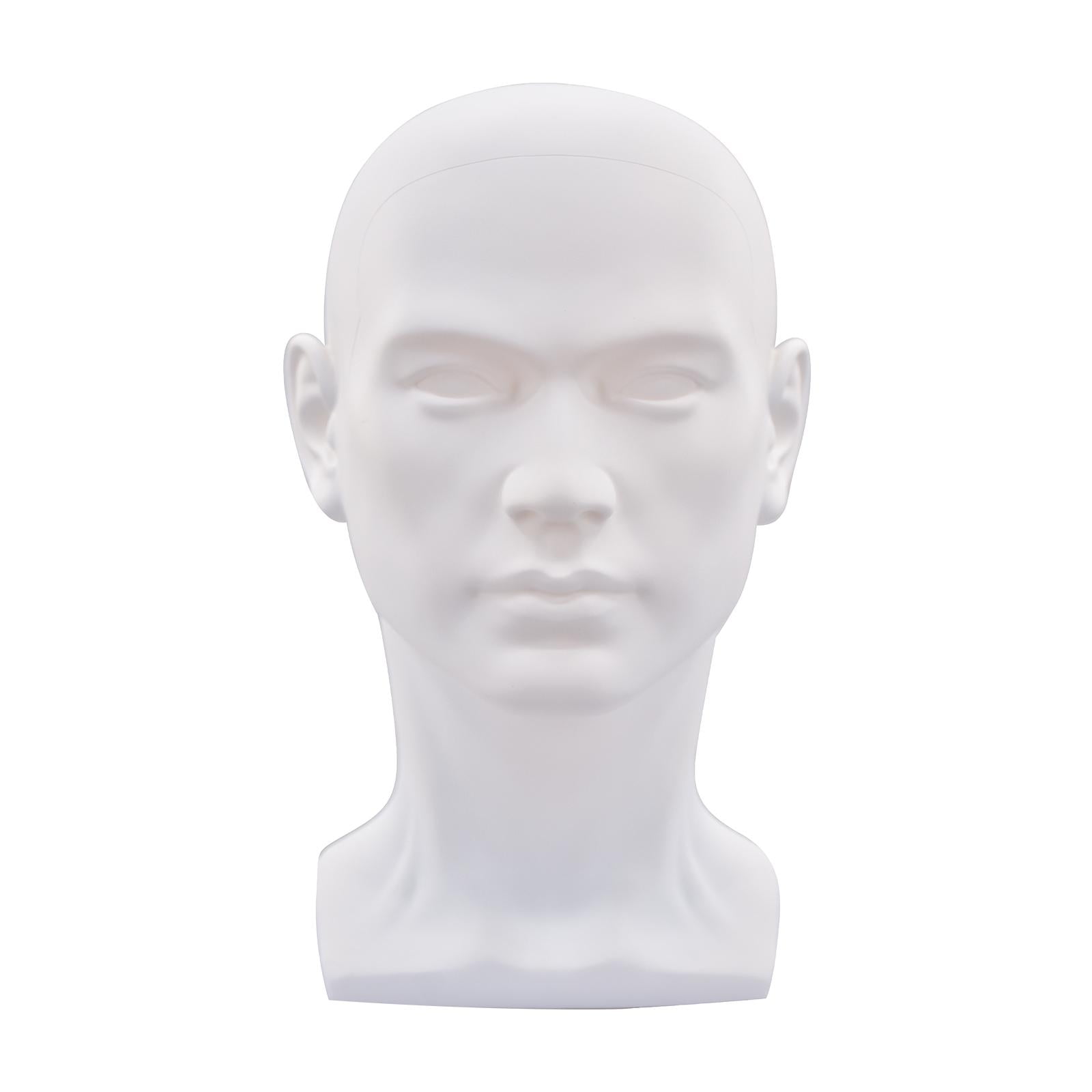 Professional Display Head Model Lightweight Hat Holder Stand Stable PP Male Mannequin Head for Hats Sunglasses Jewelry Headphone Headset