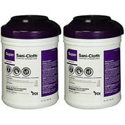 Professional Disposables Surface Disinfectant Super Sani-Cloth Wipes, 160 Count 2 Pack