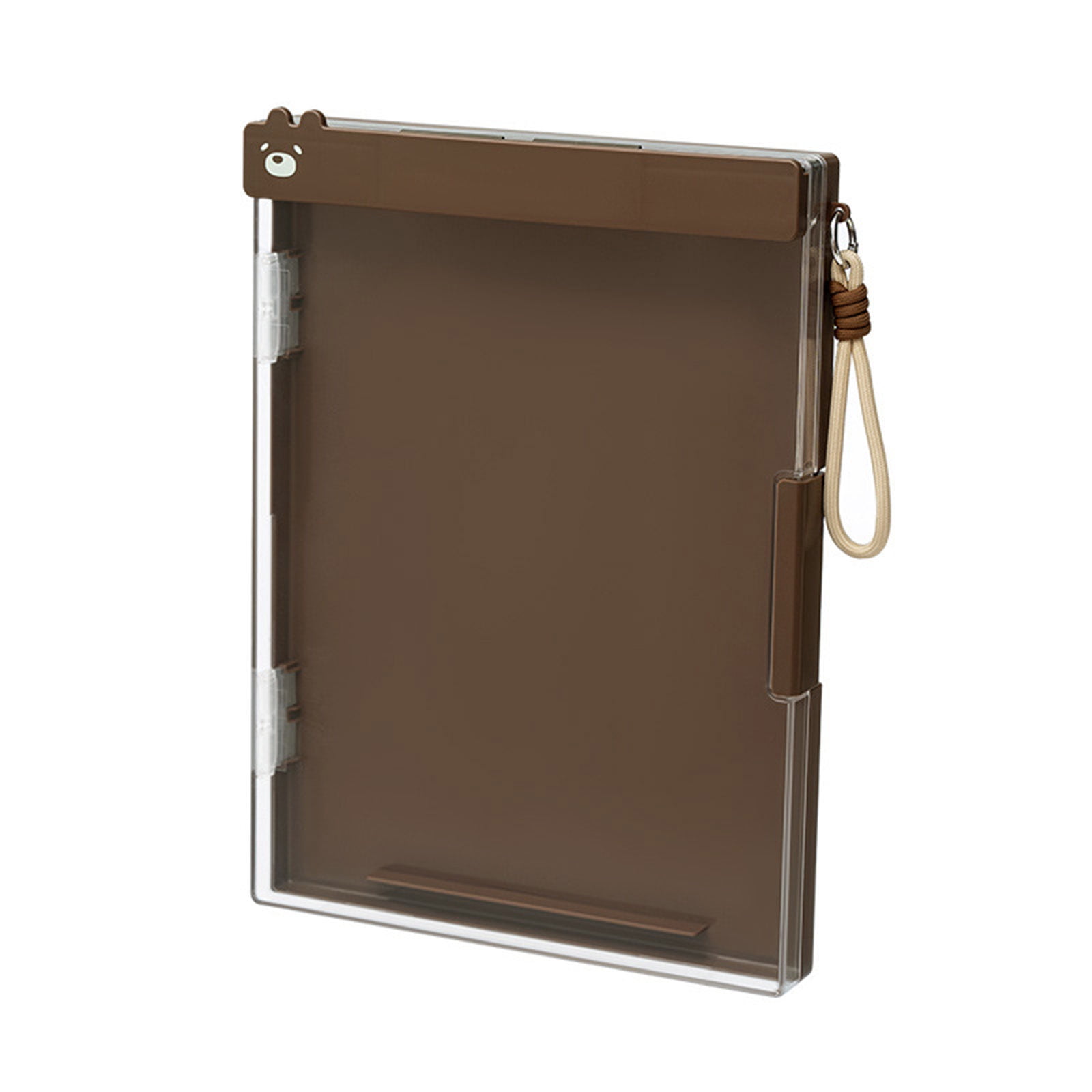 Professional Document Organiser Case with Clipboard and Lanyard Double Layer ABS File Storage Box For School
