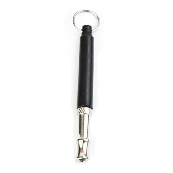Professional Dog Training Whistle with Enhanced Ergonomic Grip. Stainless Steel material. Standardized Frequency. (Black) 2pcs
