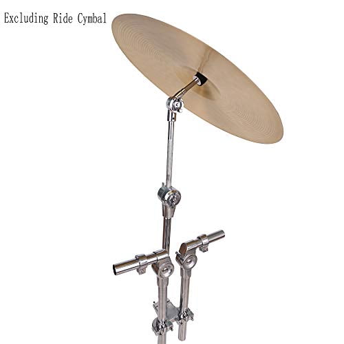 Professional Double Tom Drum Stand with Cymbal Boom Arm Adjustable Double Braced Boom Stand (Cymbals not included)