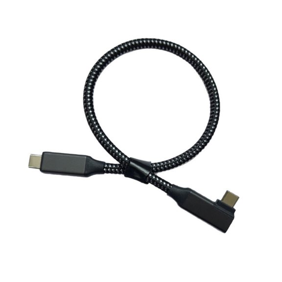Professional Double USB C Camera Cable 5Gbps Transmission Speed Ergonomic 90 Degree Right Angled For R5C/7M4/Z5/Z30