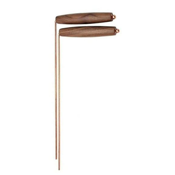 Professional Dowsing tool with Walnuts Handle Divining Rod for Accurate Energy perceiving & Evil Hunting Equipment