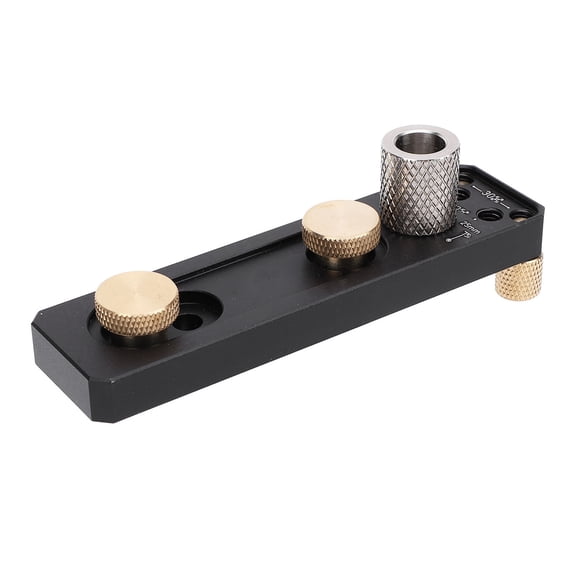 Professional Drill Guide Doweling Hole Punch Locator Screw Jig Auxiliary Precision Tool for 203040 Aluminum Extrusion Profiles / 6.69 x 5.91 x 2.36 Inches Single Drilling Assistant