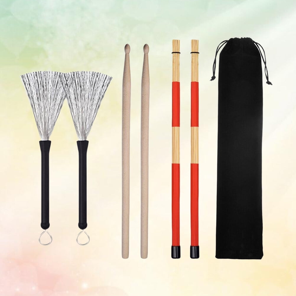 Pawsdot Lightweight Drumstick Brush Assorted Color Wooden Handle for Percussion Drumsticks