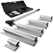 Novastry Drywall Skimming Blade Kit, Stainless Steel, 12/16/24/32/40 in, Extension Pole, Roller, Putty Knife, Carrying Case