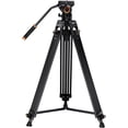 thumbnail image 1 of Professional Dual Handle Aluminum 67 Tripod For Panasonic HC-X1 (Bubble Level), 1 of 7