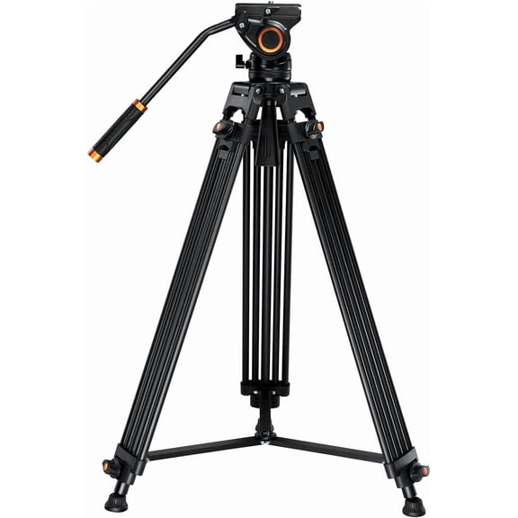 Professional Dual Handle Aluminum 67 Tripod For Sony DCR-VX2100 (Bubble Level)
