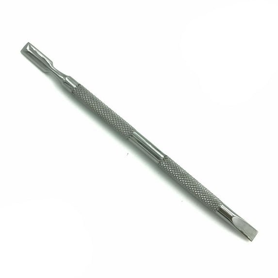 Professional Dual Sided Cuticle Pusher Cleaner Trimmer Manicure Pedicure Tool