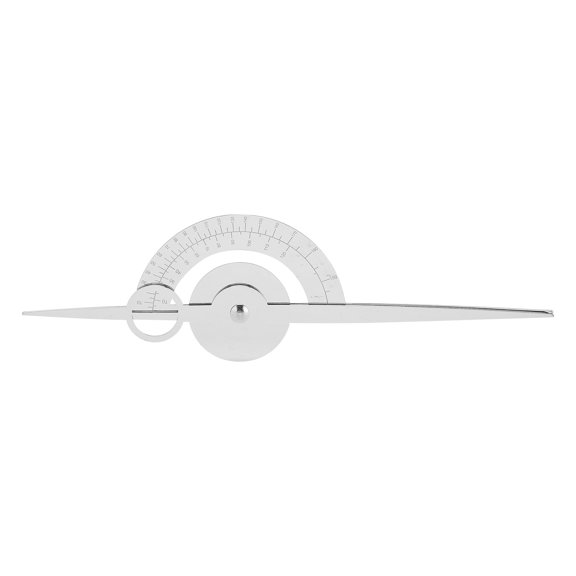 Professional Dual-Sided Tattoo Eyebrow Balance Ruler and Guide Template - Symmetric Silver Microblading Alignment Caliper tool, 6.7 in / 17 cm