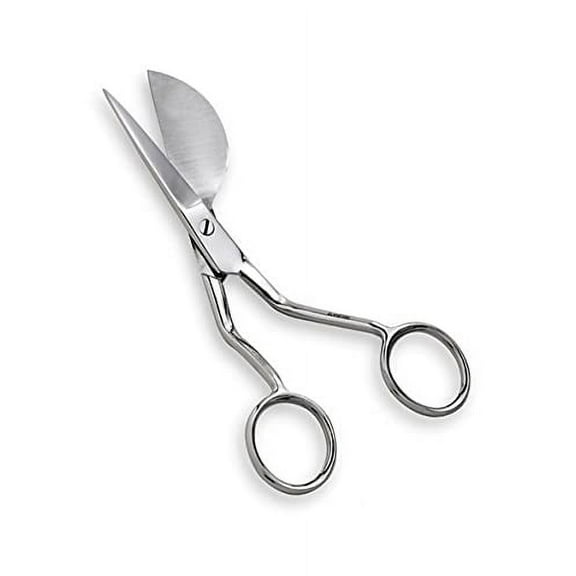 Professional Duck Bill Applique Scissors 4.5 inch Paddle Shaped for Arts, Craft, Fabric & Embroidery