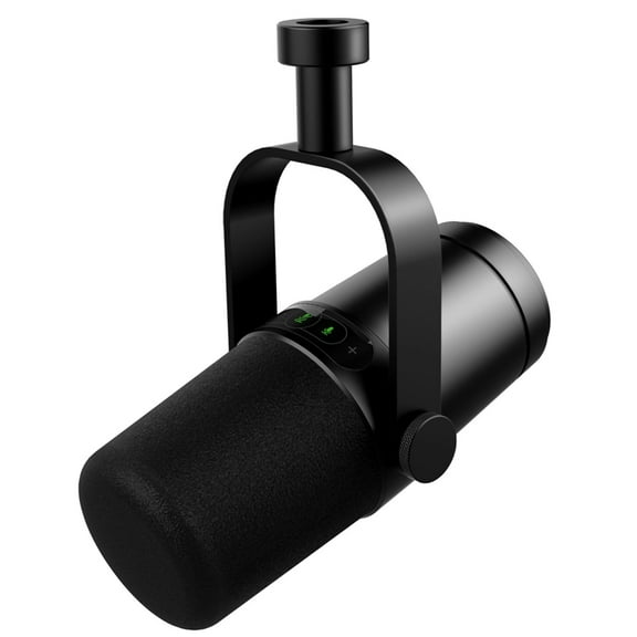 Professional Dynamic Microphone Selectable Frequency Response Mic for Studio Recording Performance Vocals for Shure SM7B (black)