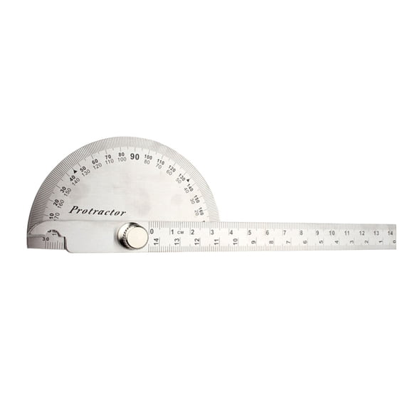 Professional Easy Read Stainless Steel Protractors 90X150 90X200 Angled Rulers for Constructions and Carpentry