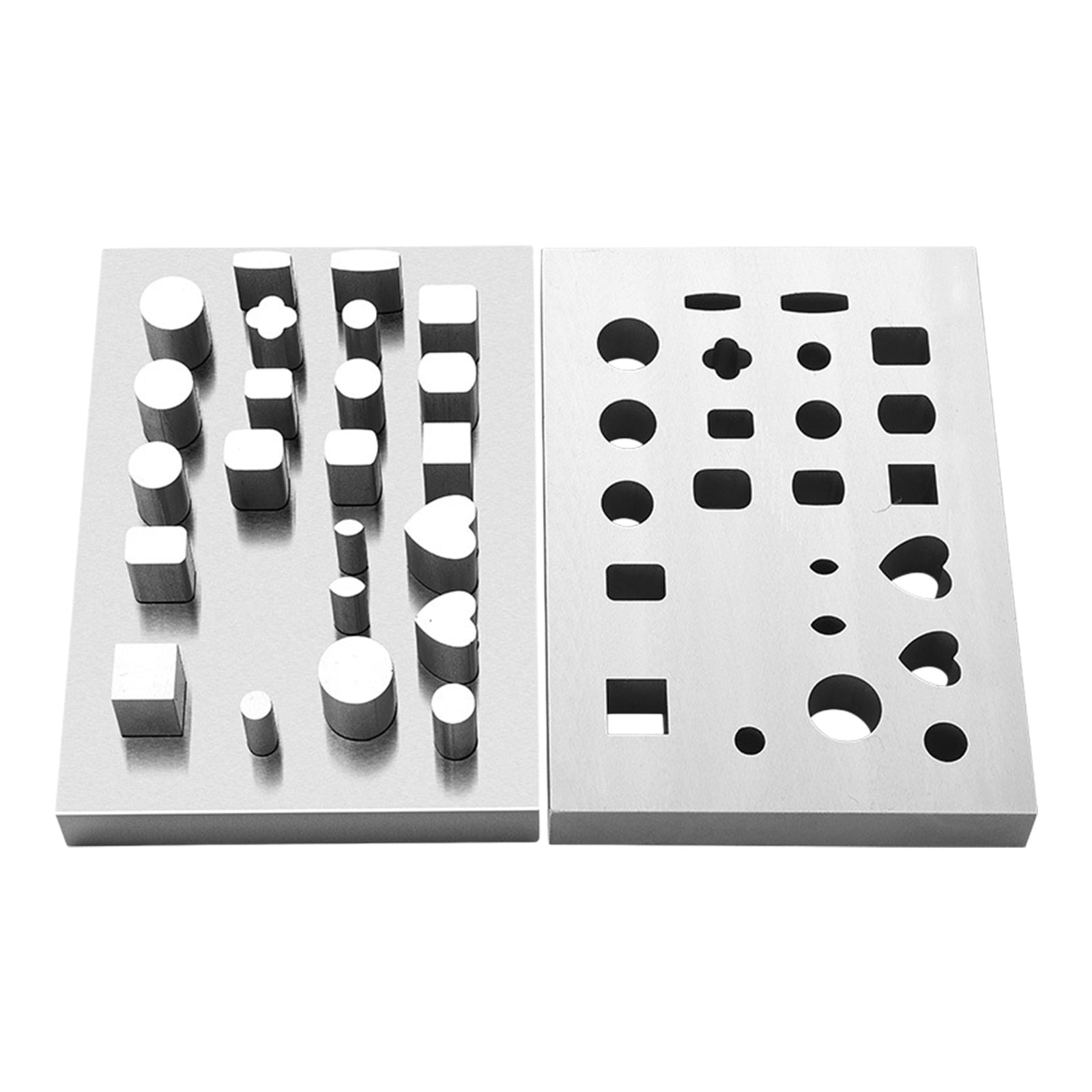 Square Punch Set Professional Easy to Use Punches Set with Round Square Flower and Heart ...