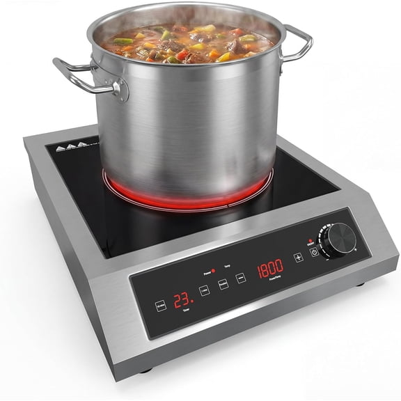 Professional Electric Countertop Burner,  with LED Screen