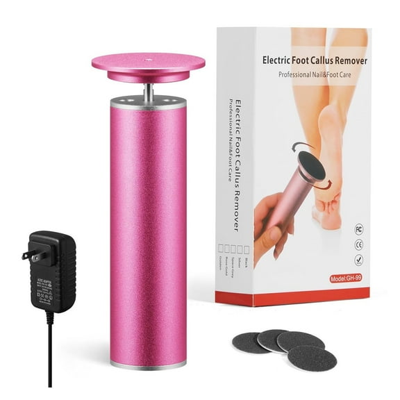 Professional Electric Foot File, Adjustable Rotatable Electronic Foot Dead Skin Remover Callus Remover Tool for Home & Nail Salon with 60 pcs Replacement Sandpaper Disk,Black