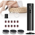 thumbnail image 1 of Professional Electric Foot File Tool -Callus Remover Rotating ,1200mAh Rechargeable , 1-Hour Continuous Use, Foot Drill & Sander,Adjustable Speed Foot Files for Deadskin(Black), 1 of 6