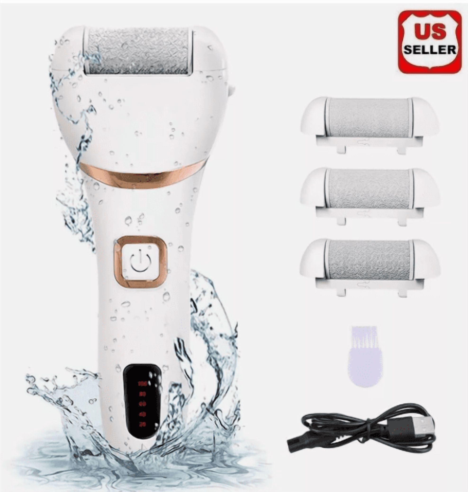 Professional Electric Foot Grinder File Callus Dead Skin Remover Pedicure Tool - White