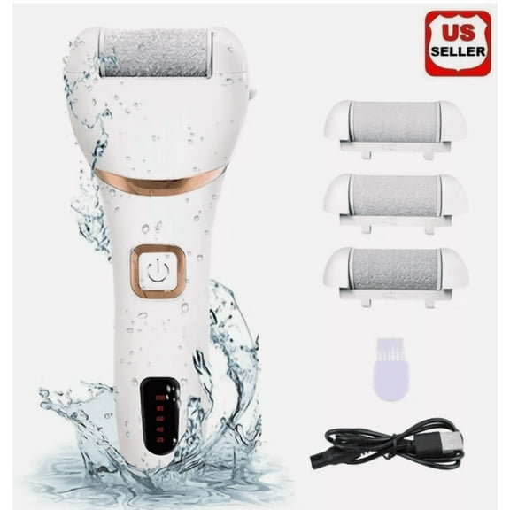 Professional Electric Foot Grinder File Callus Dead Skin Remover Pedicure Tool - White