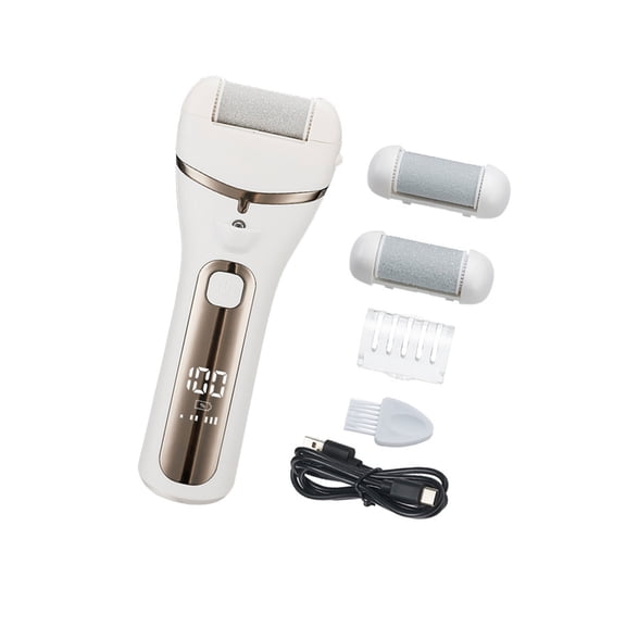 Professional Electric Foot Scrubber Rechargeable Pedicure Device LED Screen Callus Remover for Smooth Heel and Feet