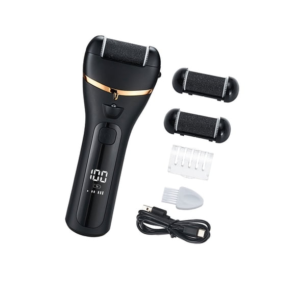 Professional Electric Foot Scrubber Rechargeable Pedicure Device LED Screen Callus Remover for Smooth Heel and Feet