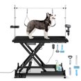 thumbnail image 1 of Professional Electric Grooming Table, Height Adjustable Lift Dog Table with Anti-Slip Tabletop, Grooming Arm and Tool Organizer, Capacity 330 LBS, Black, 1 of 7