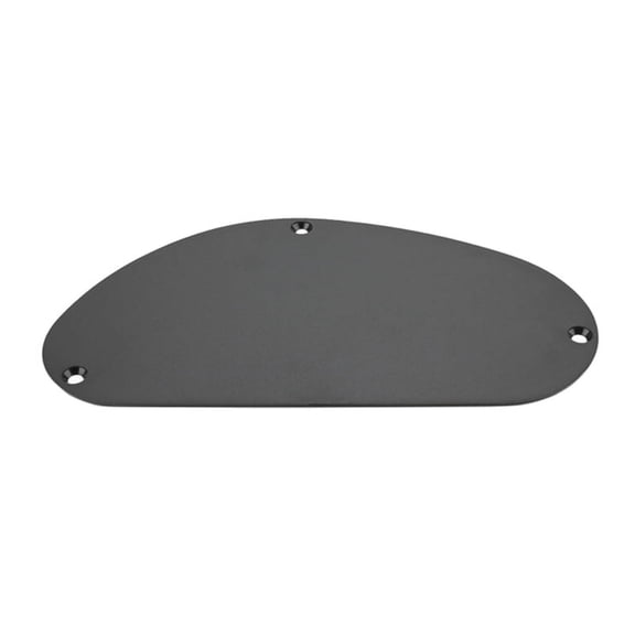 Professional Electric Guitar Bass Back Cover, Bass Cavity Plate Pickguard Accessory Black Plastic Good for Playing
