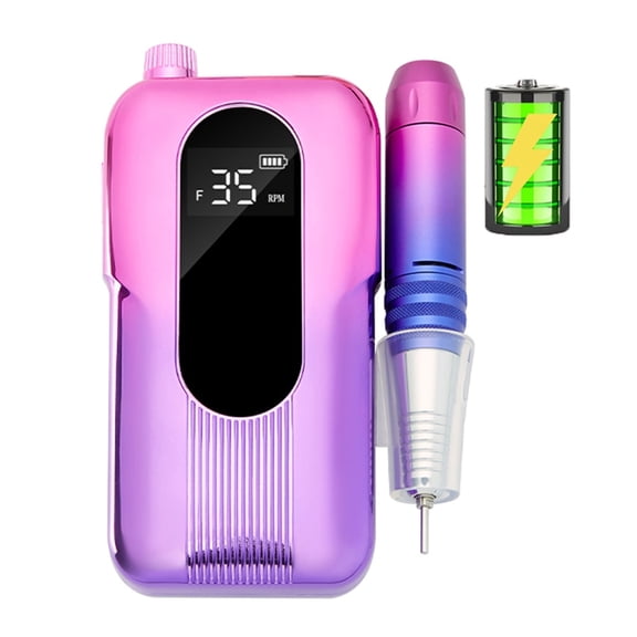 Professional Electric Nail Drill Machine, 35000RPM Rechargeable Cordless Nail File Machine