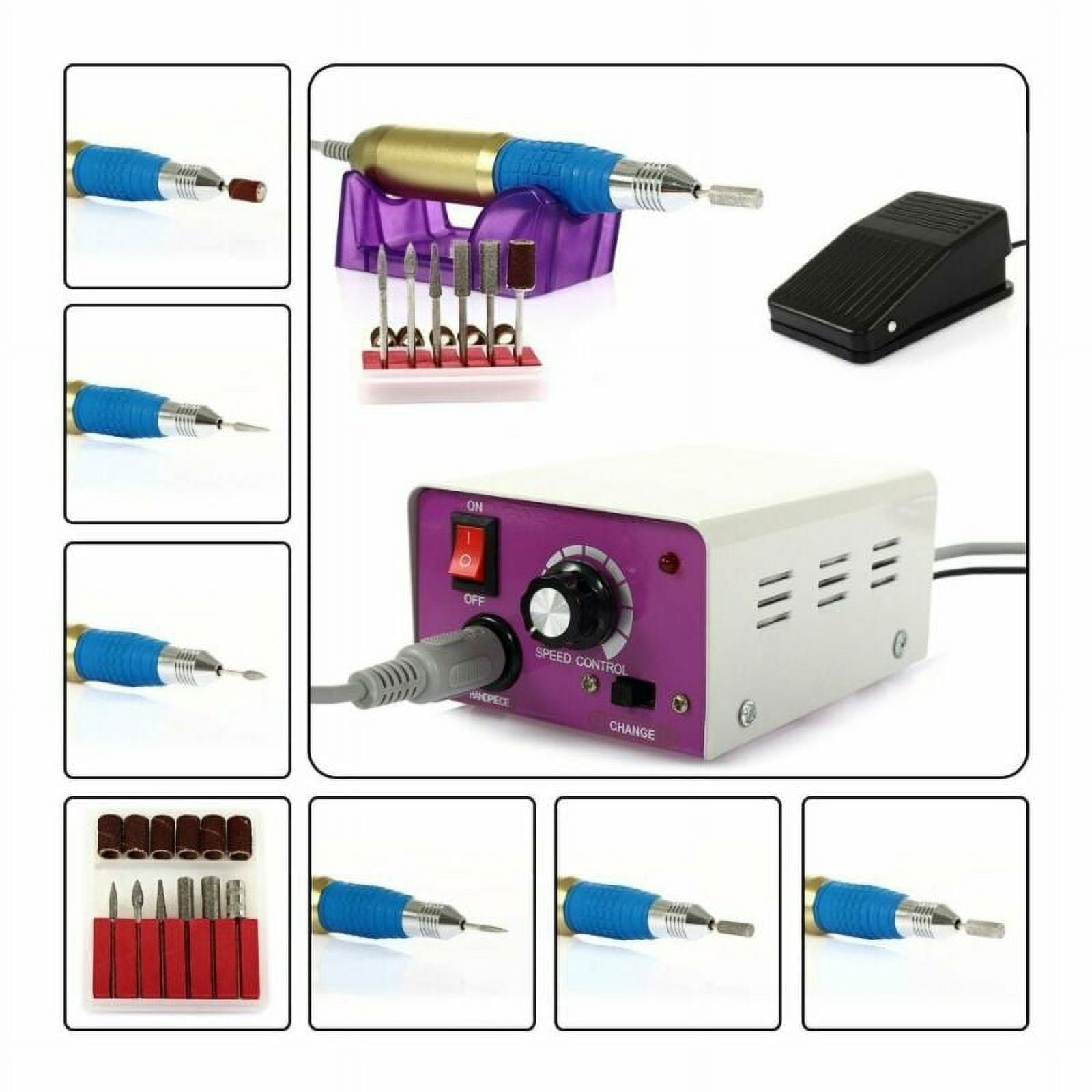 Professional Electric Nail Drill Machine Pedicure File Acrylic Kit Bits