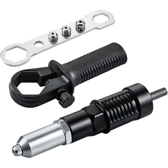 Professional Electric Rivet Gun Adapter Kit, 2026 New Pop Rivet Gun Adapter Kit, Rivet Drill Attachment, Cordless Electric Drill Riveter Insert Nut Tool, Cordless Power Drill Adaptor Kit
