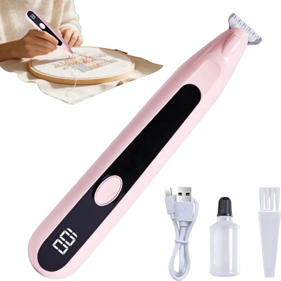 Professional Electric Seam Ripper for Embroidery, Cordless Stitches Eraser with USB-C Fast Charging, Precise Sewing Thread Remover Tool for Quilters and Tailors
