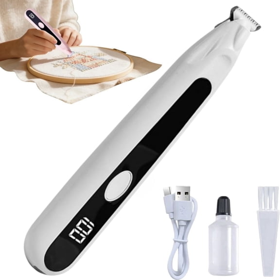 Professional Electric Seam Ripper for Embroidery, Cordless Stitches Eraser with USB-C Fast Charging, Precise Sewing Thread Remover Tool for Quilters and Tailors