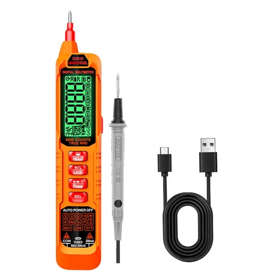 Professional Electrical Testing Pen Digital Multimeter For Voltages Resistance Measurement And Phase Detection Tool