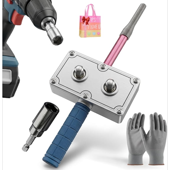 Professional Electrician'S Wire Pulling Assistant Tool, 2 in 1 Drill Powered Wire Puller & Feeder Tool for Electricians Handling Electrical Wiring Routing in Conduit, Automatic Cable Fish Tape