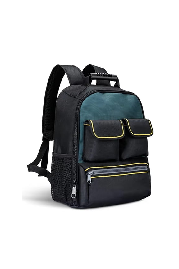 Professional Electrician's Backpack with Water Resistant Oxford and Comfortable Shoulder Straps for Easy Tool Transport