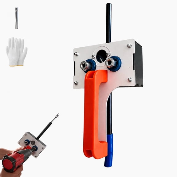 Professional Electrician's Wire Puller Assistant Tool Portable Handheld Cable Feeder Automatic Cable Puller with Gloves for Wall Wiring