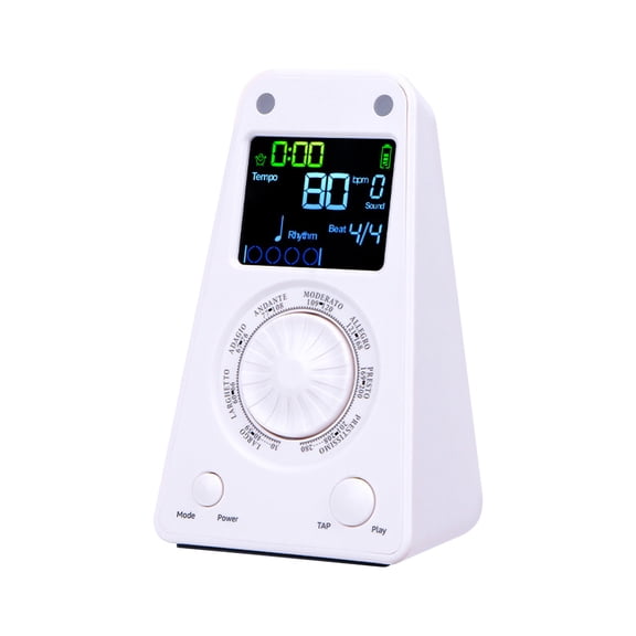 Professional Electronic Metronome and Vocal Beat Timer - Rechargeable Digital Metronome 30-280bpm with Adjustable Volume, Bluetooth Speaker, and 8 Rhythm Types for Piano, Guitar, Violin