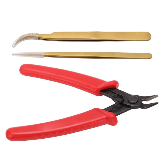 Professional Electronic Repair Kit with Corrosion Resistant Magnetic Plier Elbow and Pointed Tweezers Tool Set for Phones and Electronics (7.9 inches / 20.0 cm)