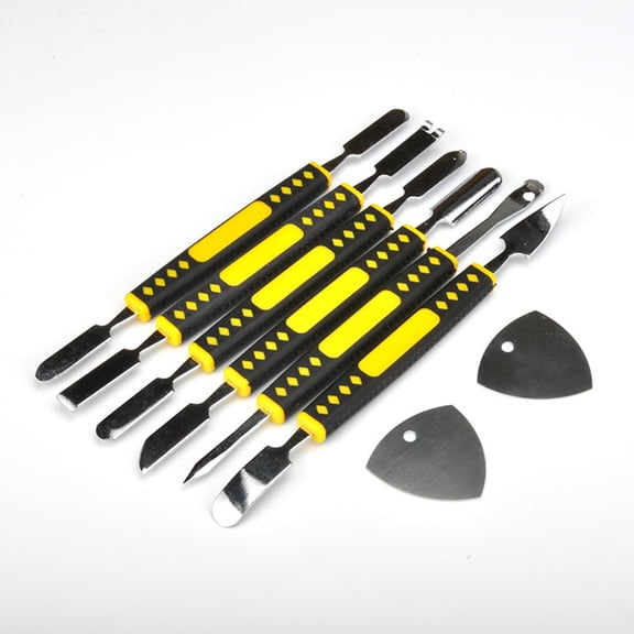 Professional Electronic Repair Tool 6pcs Metal Crowbar Pry Remover Set for Phones Tablets Watches with Ergonomic Non-Slip Handle