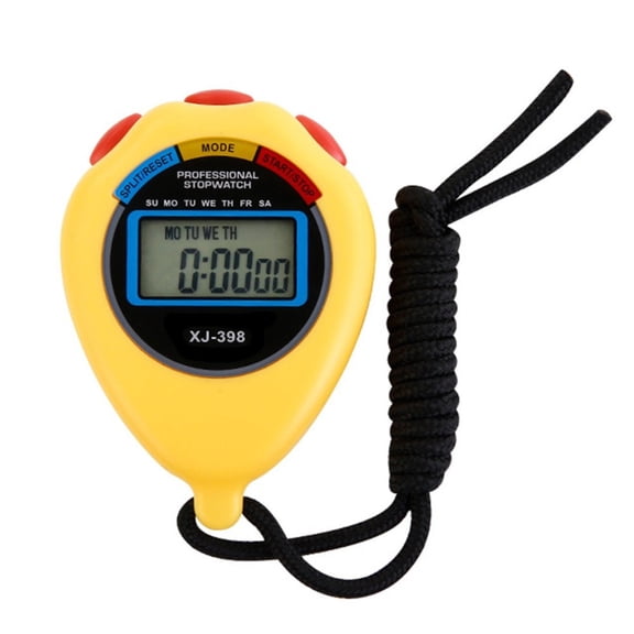 Professional Electronic Stopwatch Timer, Handheld Digital Sports Timing Device, Large Screen, Split Time Recording, With Lanyard For Coach, Athlete, School Sports And Fitness Activity