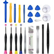 Professional Electronics Pry Tool Repair Kit with Plastic & Metal 22 Piece Multi-Function Set, for Cellphone, iPhone, Laptops, Tablets - Pry Open, Replace Screen, Battery and More