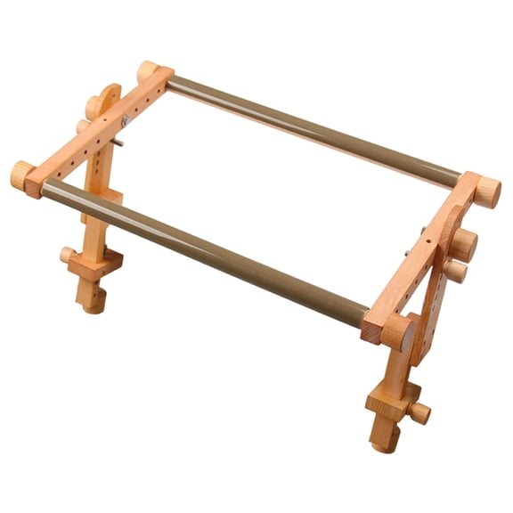 Professional Embroidery Frame Holder Adjustable Wooden Embroidery Hoop Stand For Beginner Stitching Needlework Craft