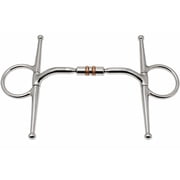 Horse 5.5" Full Cheek Comfort Snaffle Bit Copper Rollers 35622C