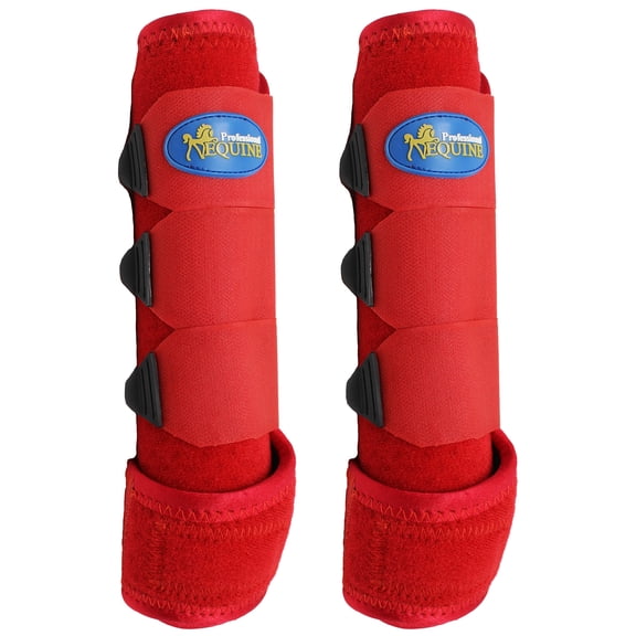Professional Equine Medium Sports Medicine FRONT Splint Boots Red 41RDA