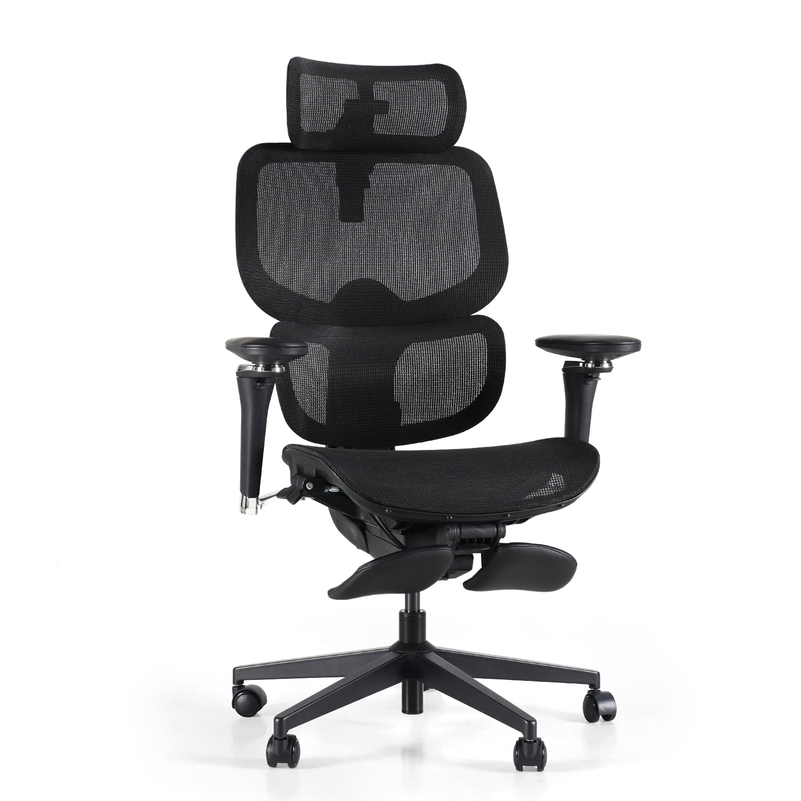 Professional  Ergonomic Mesh Office Chair with Dynamic Lumbar Support & 3D Headrest, Dual-Axis Armrests, 136° Recline, 300LBS