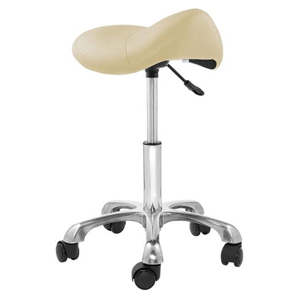 Professional Ergonomic Saddle Stool, Adjustable Hydraulic Seat, Rolling ...