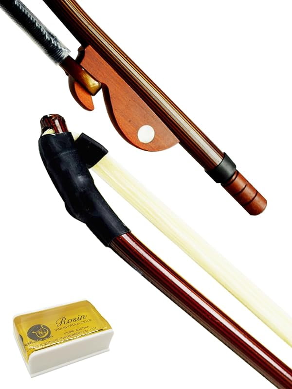 Brazilwood Student Violin Bow 4/4 Round Stick with Mongolian