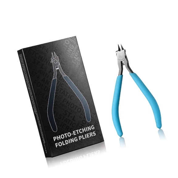 Professional Etching Sheet Metal Edgeless Bending Plier Rounded Tip Heat Treat Carbon Steel Structure